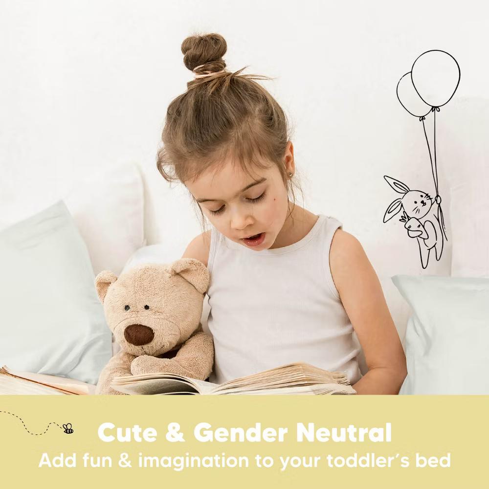 Jumbo Toddler Pillow with Pillowcase, 14X20 Soft Organic Toddler Pillows for Sleeping, Kids Travel Pillow - Image 45