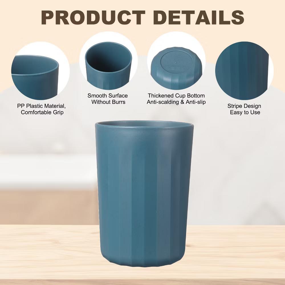 Reusable Plastic Practical Gift Bathroom Toothbrush Glasses 2.8 2.8 3.9 Inch - Image 3