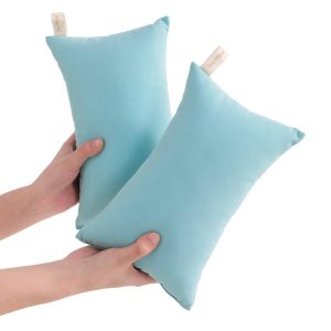 2 Pack Microfiber Tiny Toddler Pillows, 11"x7" Soft Down Alternative Travel Pillows