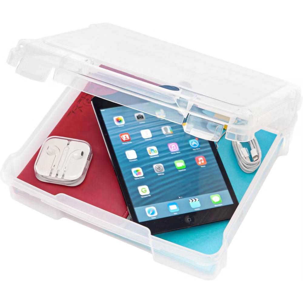 USA Paper Thick Portable Plastic Scrapbook Storage Snap Tight Cases - Image 48