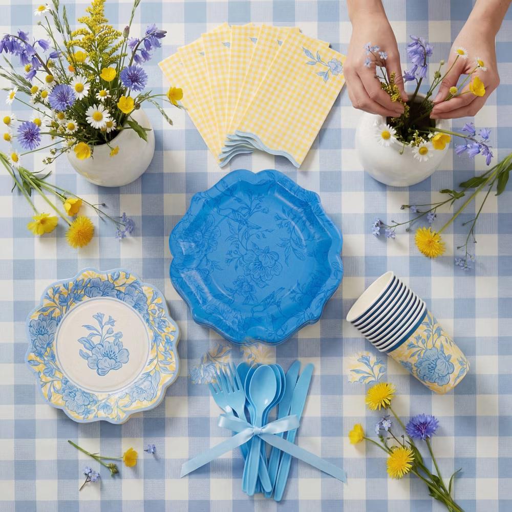 House of Party Table Hero Paper Party Kit Cottage Bloom