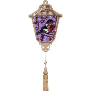 Crafts Bead embroidery kit on wood FLK-451
