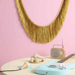 Gold Tinsel Fringe Party Garland