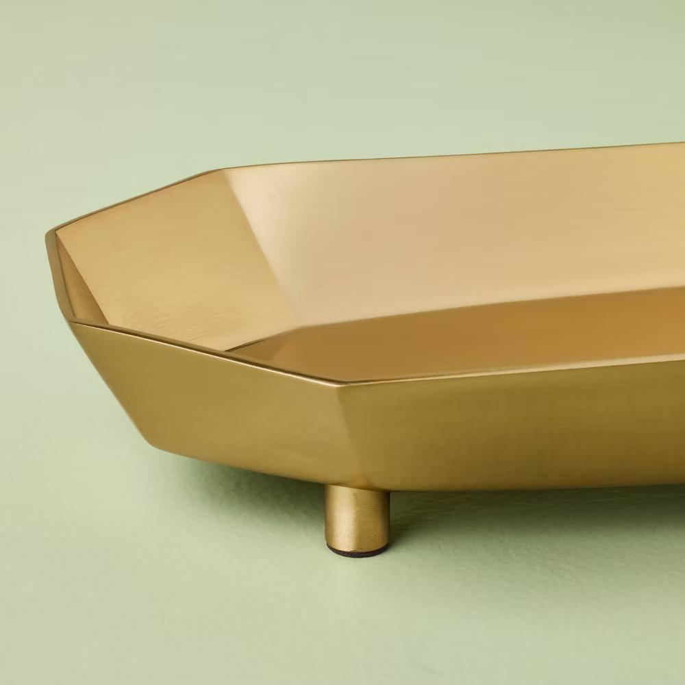 Brass Cast Tray - with Magnolia - Image 3