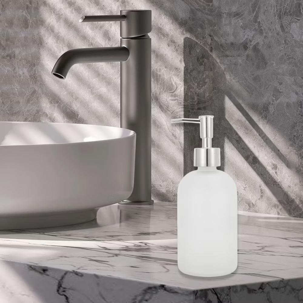 Reusable Cylinder Frosted Soap Dispenser 1 Pc - Image 42