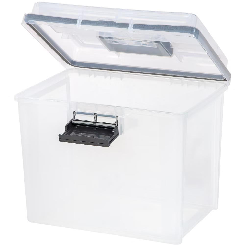 USA Portable Letter Size File Box with Handle for Hanging Folders - Image 49