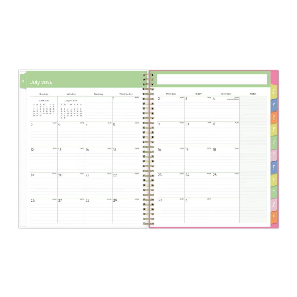 Blue Sky 8.5"x11" 2026-2027 Weekly/Monthly Teacher Planner Frosted with Notebook and Pouch Beautiful Minds - Image 6
