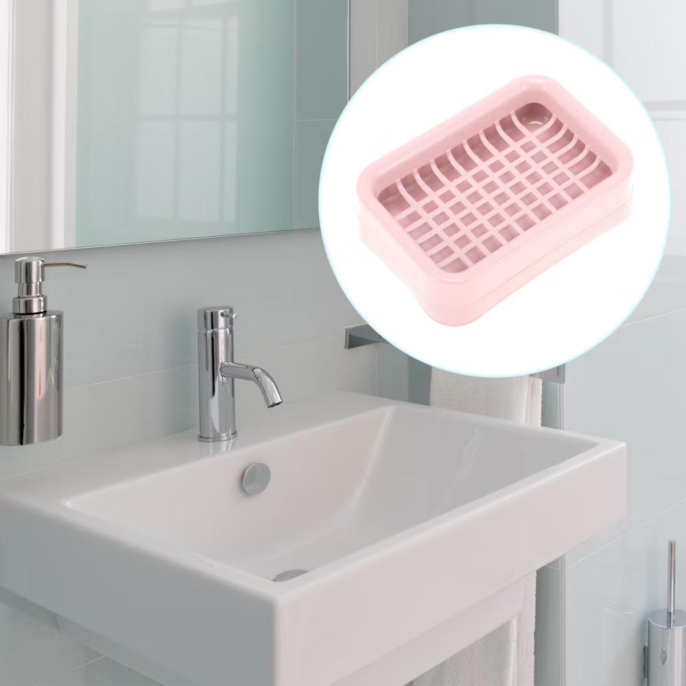 Double Layer Grid Soap Dish 1 Pc - Image 15