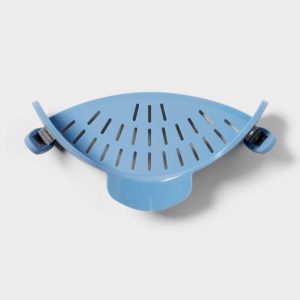 Clip On Pan Strainer Blue