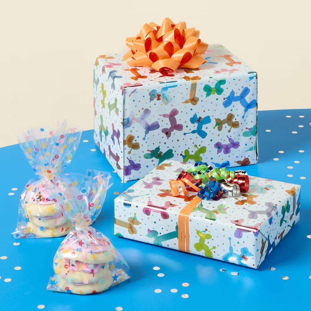 20ct Clear Confetti Cello Favor Bags - Image 2