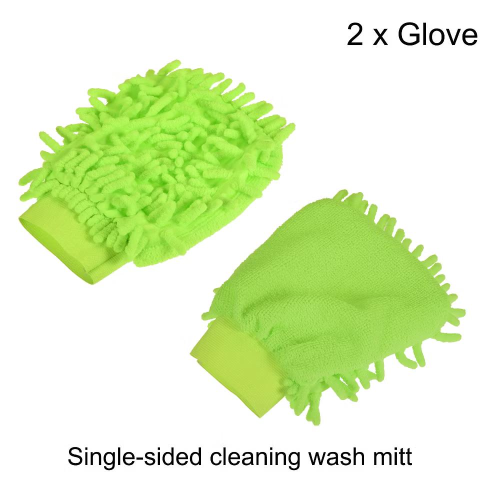 Chenille Reusable Scratch-Free Cleaning Gloves for Home Kitchen 2 Pcs - Image 11