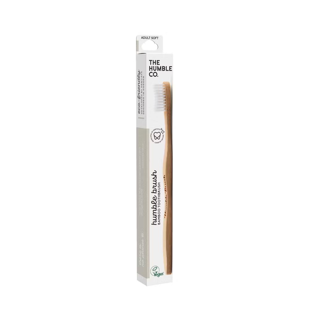 The Humble Co. Adult White Soft Toothbrush - Image 2