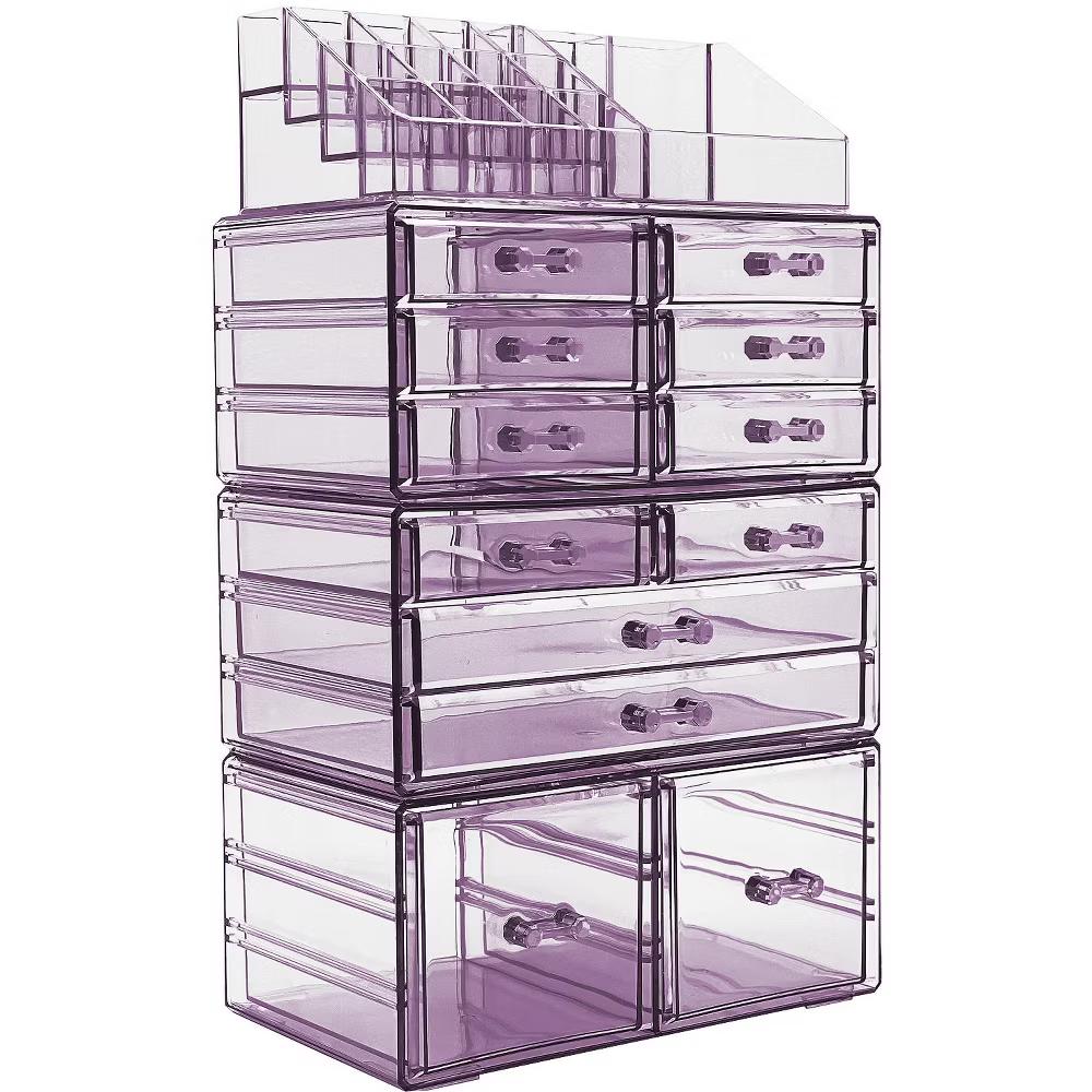 Large Makeup Organizer Case - 4 Piece Set (12 Drawers) - Image 22