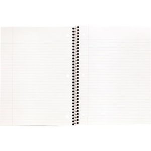 College Ruled 1 Subject Flexible Plastic Cover Spiral Notebook