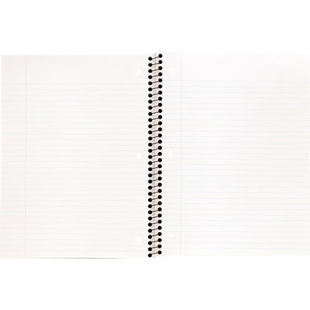 College Ruled 1 Subject Flexible Plastic Cover Spiral Notebook