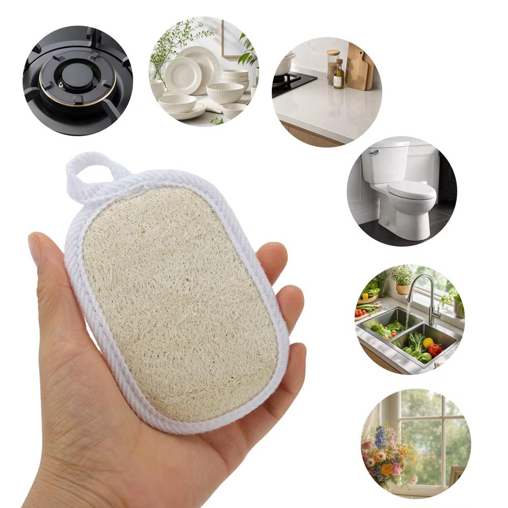 Double-sided Rectangular Wood Pulp Sponge Dish Washing Cloth 3 Pcs - Image 45