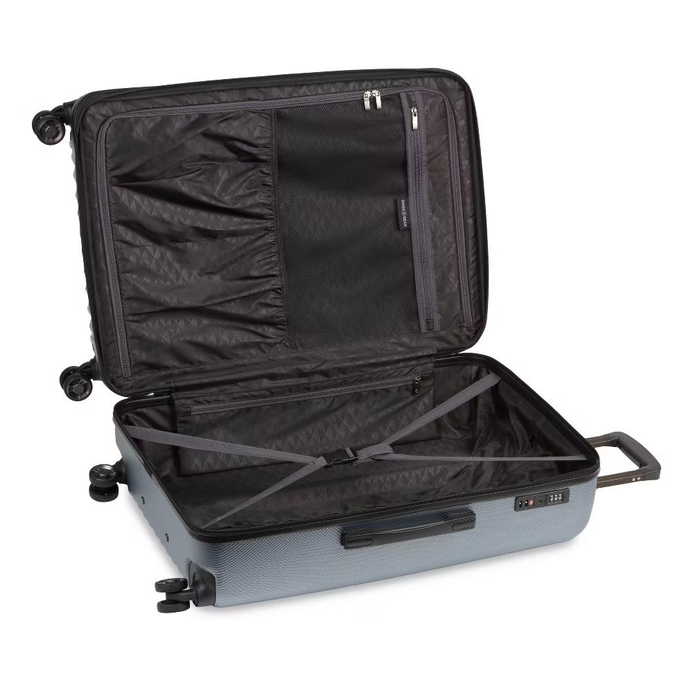 Energie Hardside Large Checked Spinner Wheels Suitcase - Image 16
