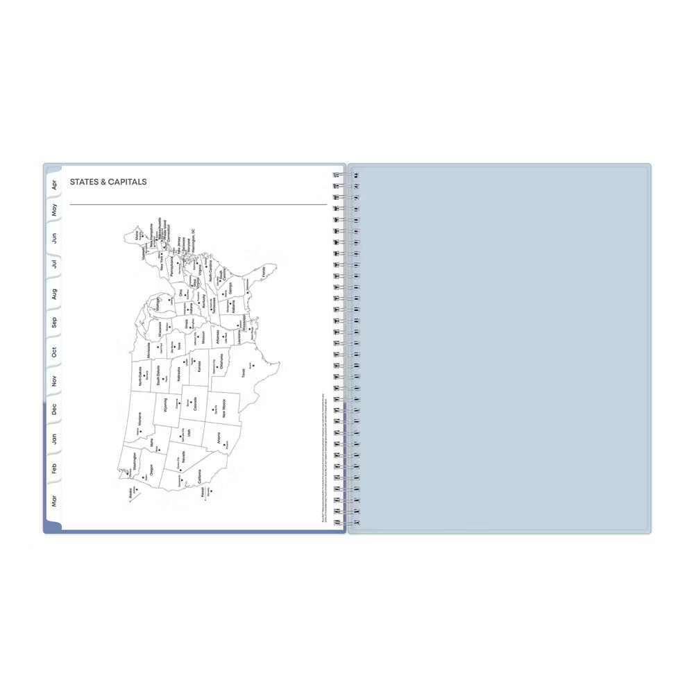 Blue Sky 8.5"x11" 2026-2027 Blue Sky Weekly/Monthly Planner Powder Blue/Periwinkle - Image 10