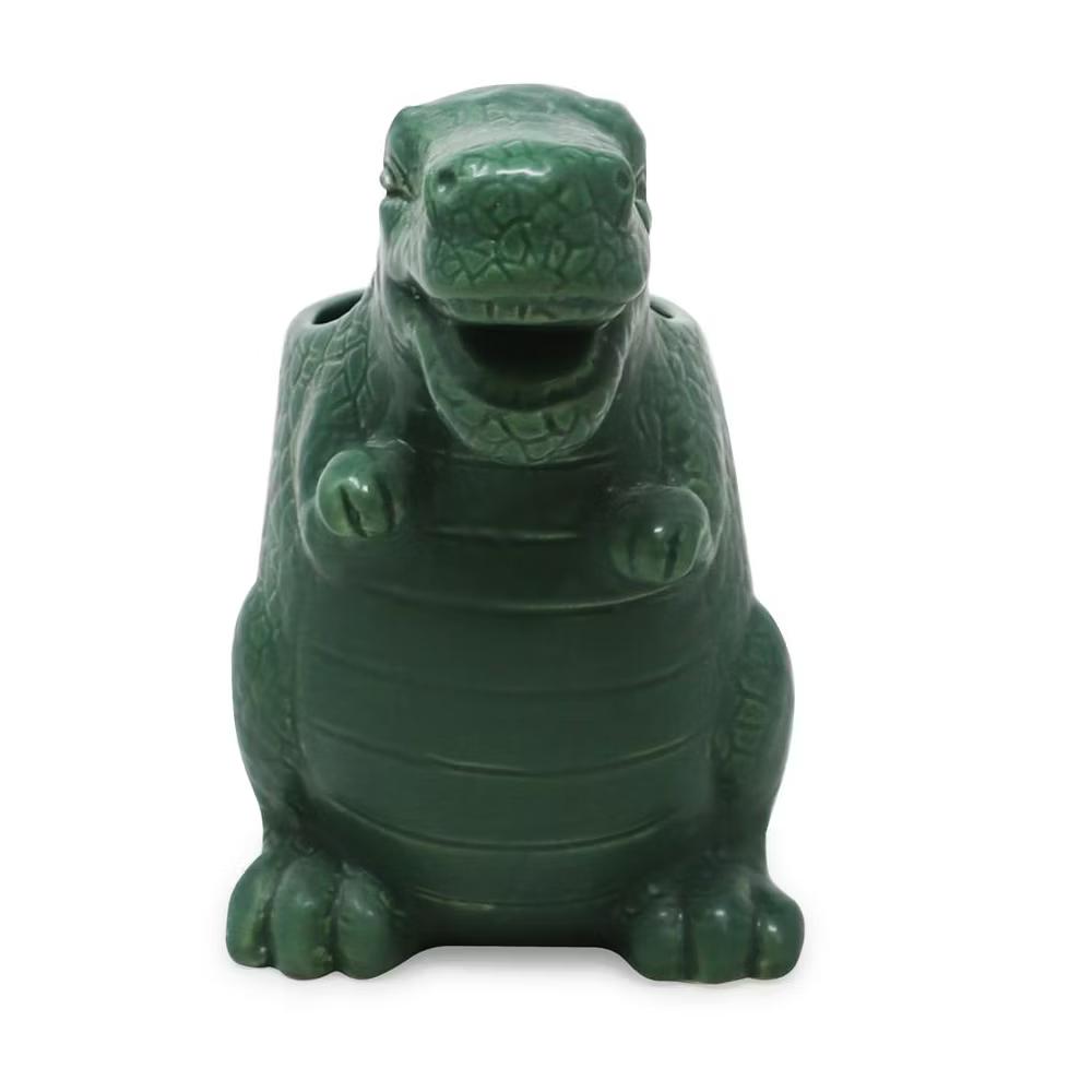 Isaac Jacobs Dinosaur Ceramic Cup, Toothbrush Holder - Multi-Purpose Organizer for Toiletries, Bathroom, Kitchen, and Crafts - Image 16