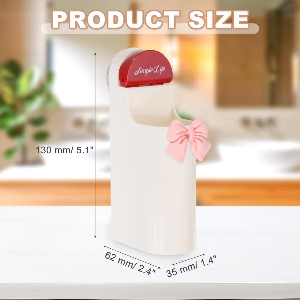 Toothbrush Holder, Wall Mounted Plastic Toothbrush Organizer - Image 7