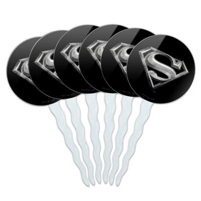 Steel Logo Cupcake Picks Toppers Decoration Set of 6 - Image 2