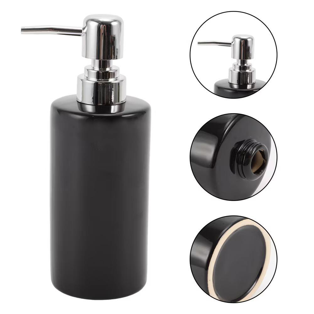 Simple Cylindrical Soap Pump Dispenser for Bathroom 300ml 1 Pc - Image 12