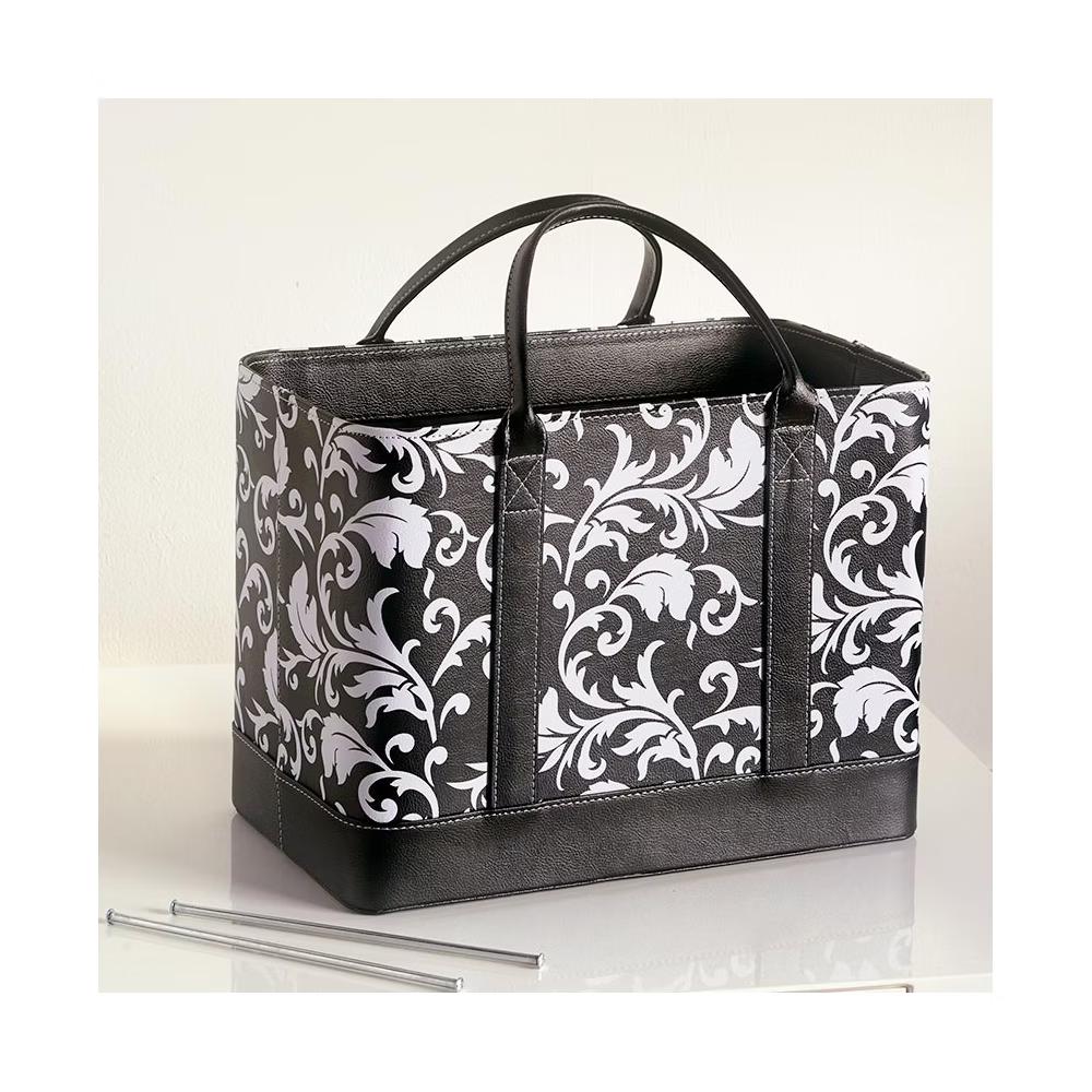 The Lakeside Collection Chic Portable File Organizer Tote for Office - Image 3