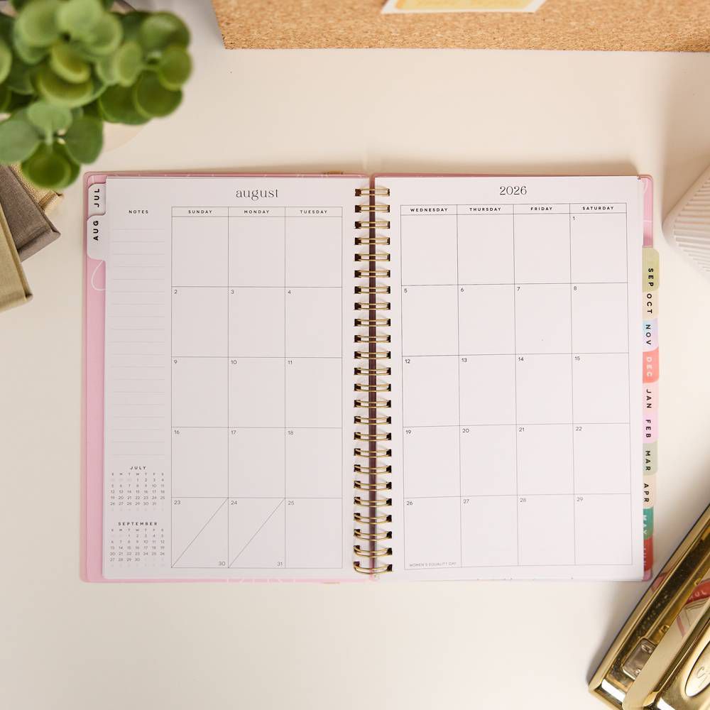 Happy Brands 2026-2027 6"x8.375" Organized Liminal Garden Small 12 Months Twin Loop Dated Teacher Planner - Image 21
