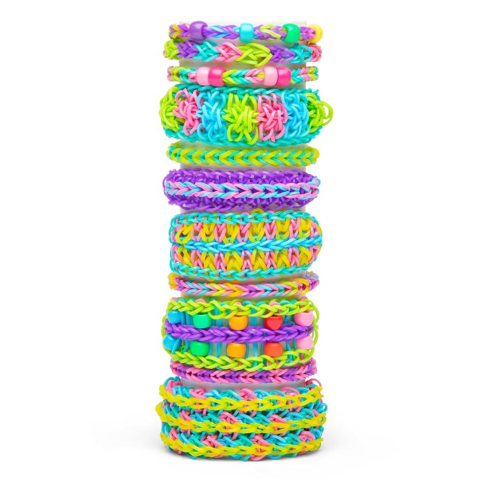 Rainbow Loom Mega Mighty Case Jewelry Kit: Craft Activity Set with Beads, Rubber Bands & Looms - Image 2