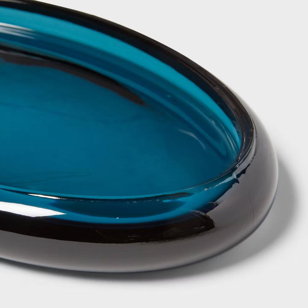 Colored Glass Bath Tray Blue - Image 4