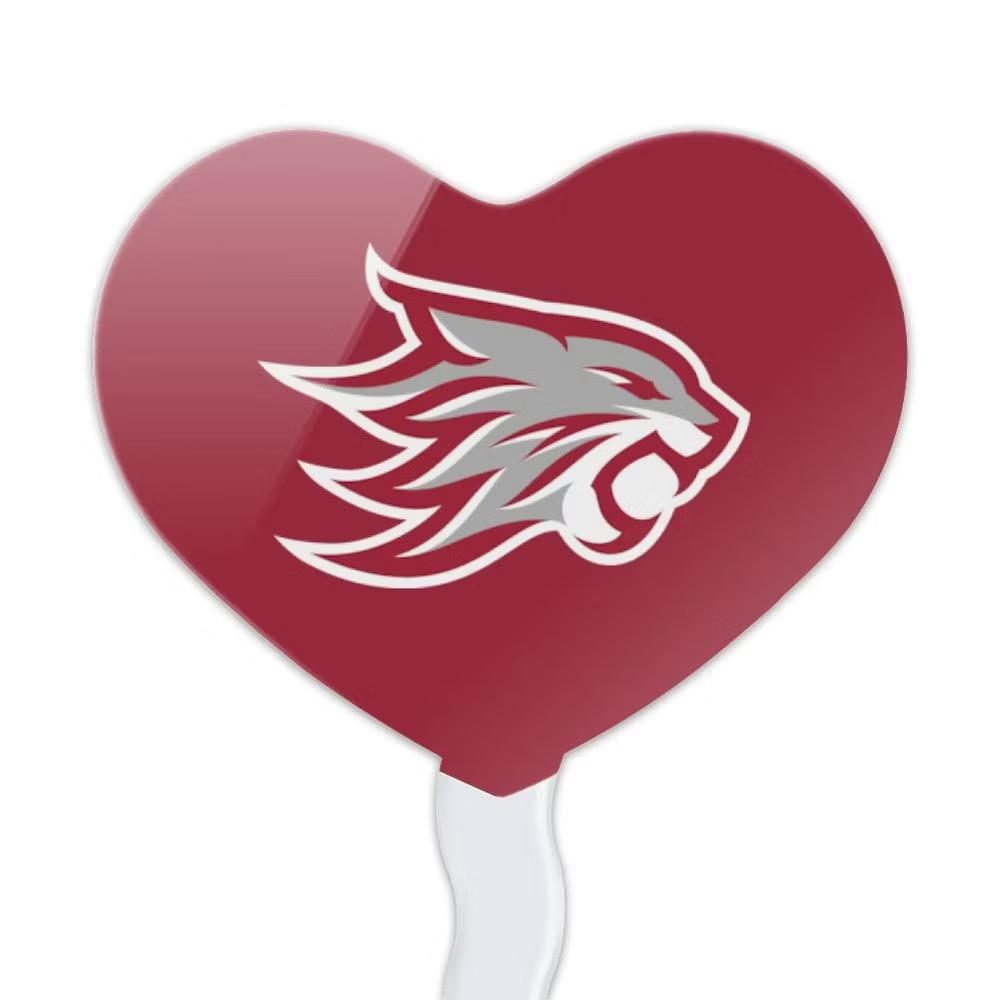 California State University Chico Primary Logo Heart Love Cupcake Picks Toppers Decoration Set of 6 - Image 6
