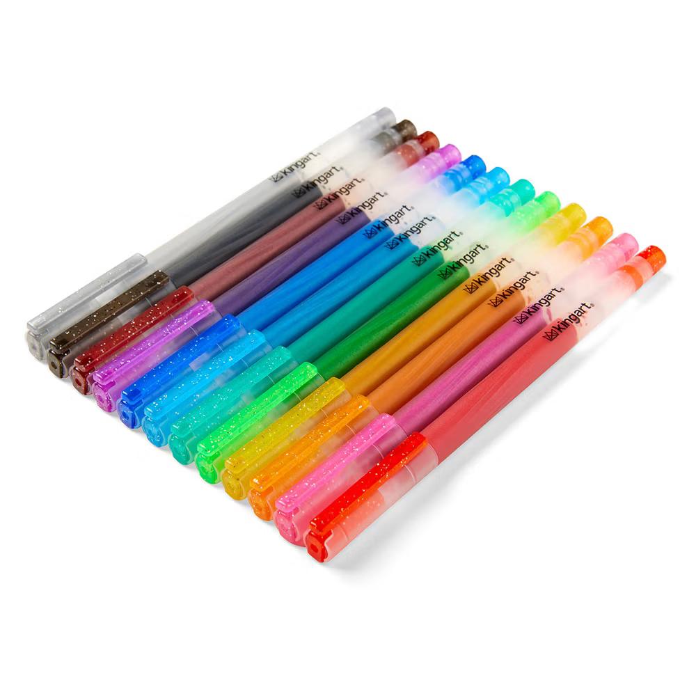 Gel Pens 12 Glitter Colors - Image 4