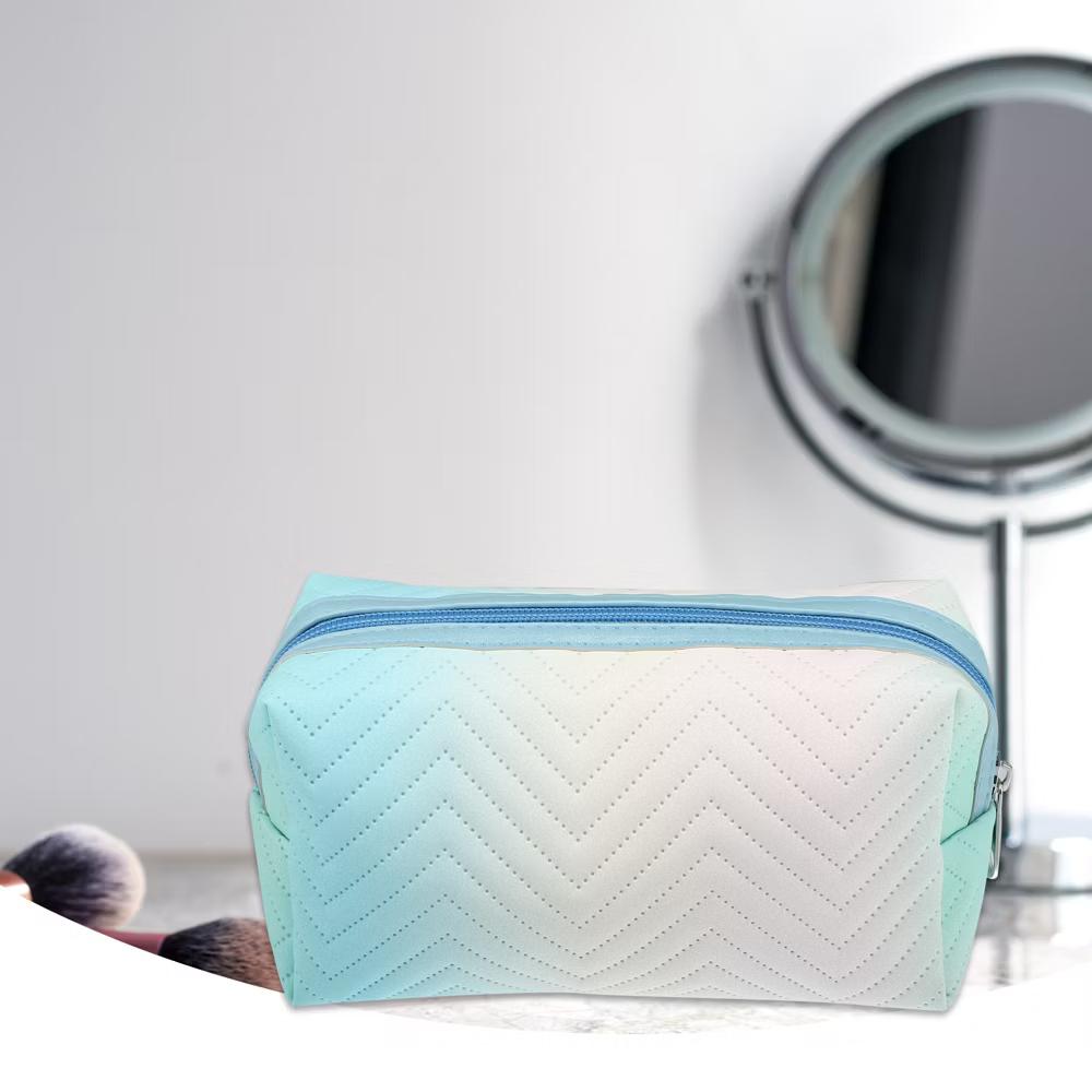 Travel Makeup Bag Portable Toiletry Bag Small Cosmetic Organizer Gradient - Image 2