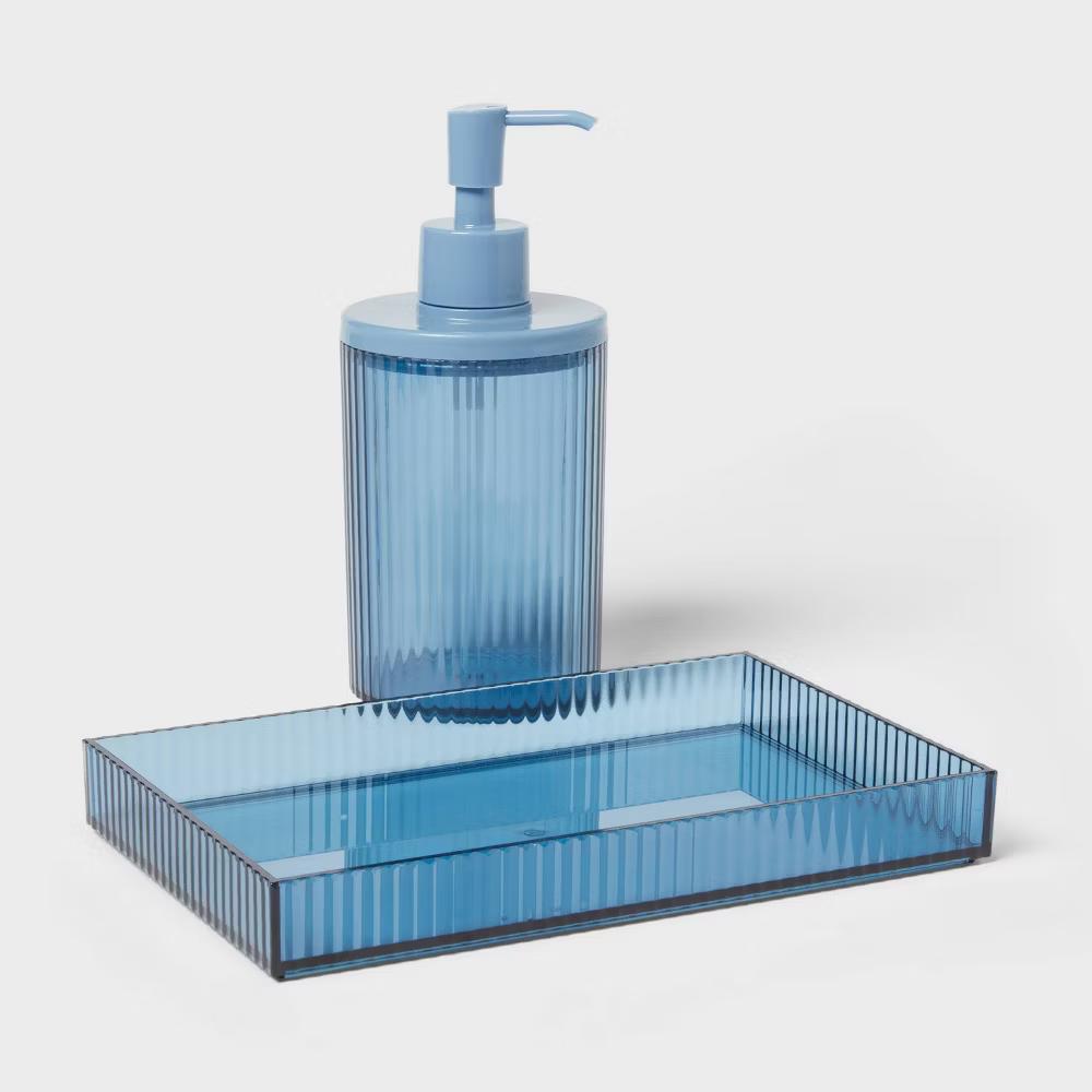 Ribbed Tray Blue - Image 3