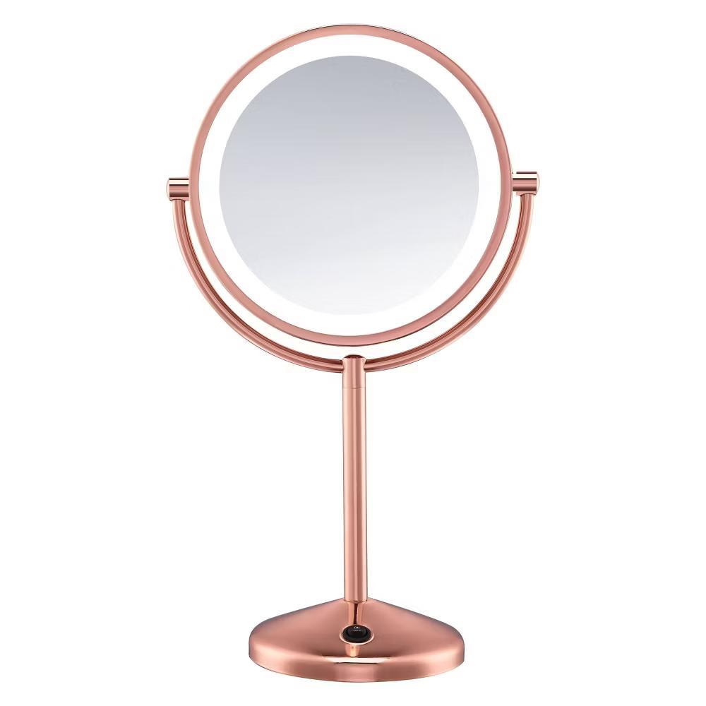 Conair LED Vanity Mirror with 1x and 10x Magnification Rose Gold - Image 5