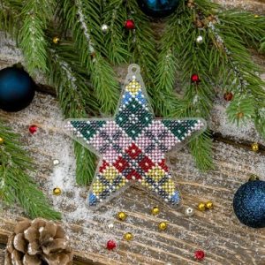 Crafts Bead embroidery kit on a plastic base FLPL-033