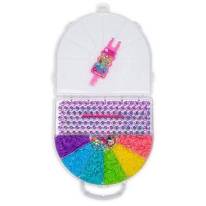 Rainbow Loom Mega Mighty Case Jewelry Kit: Craft Activity Set with Beads, Rubber Bands & Looms
