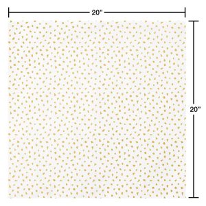 White with Gold Detail and Light Pink Tissue Paper Pack for Birthday 10ct - 20"x20"