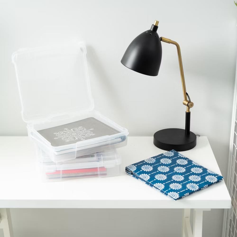 USA Paper Thick Portable Plastic Scrapbook Storage Snap Tight Cases - Image 42