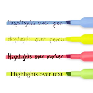 Highlighters Smear Guard Chisel Tip Assorted Colors