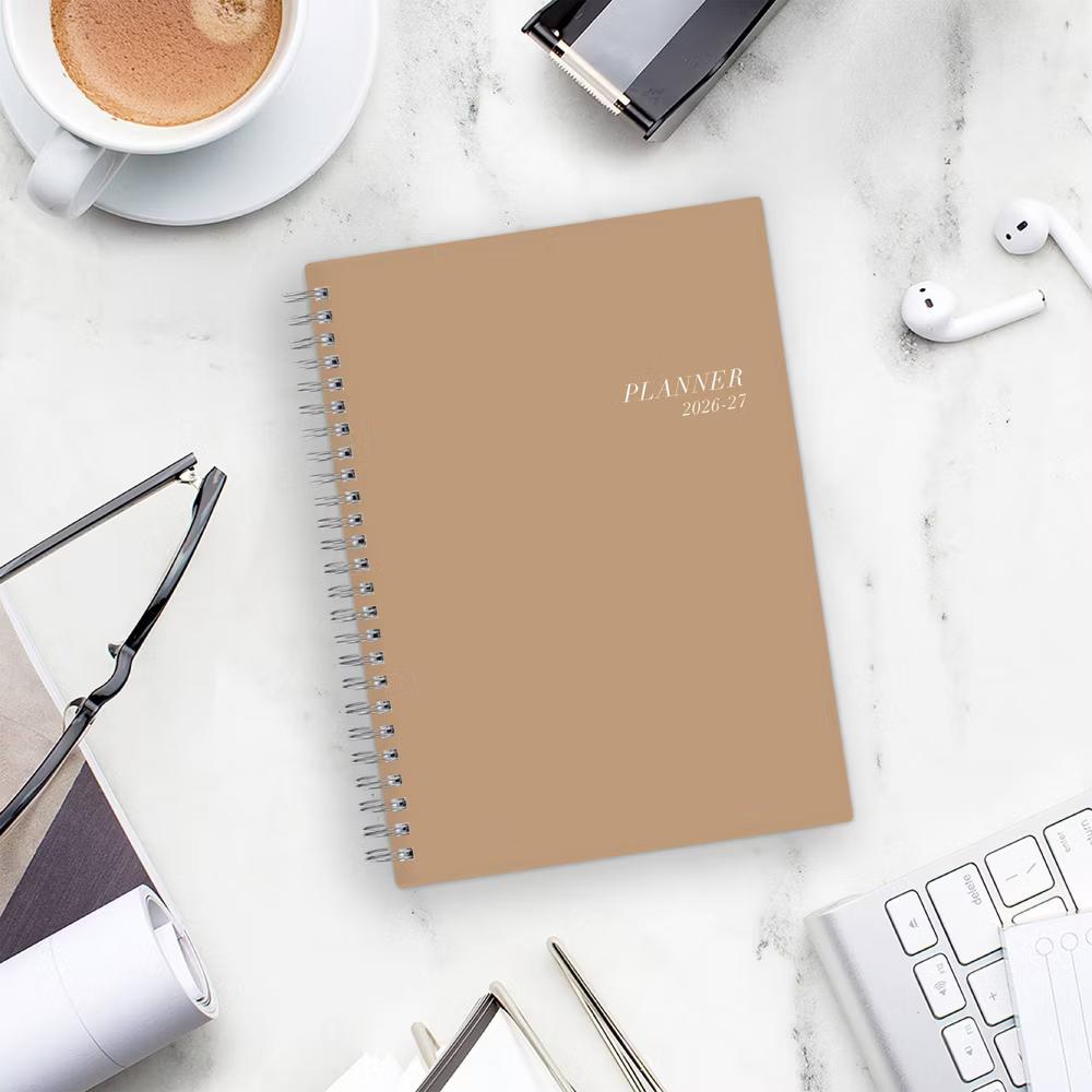 Blue Sky 5.875"x8.625" 2026-2027 Planner Notes BS Solid Sand Weekly/Monthly 15 Months Safety Wirebound - Image 7