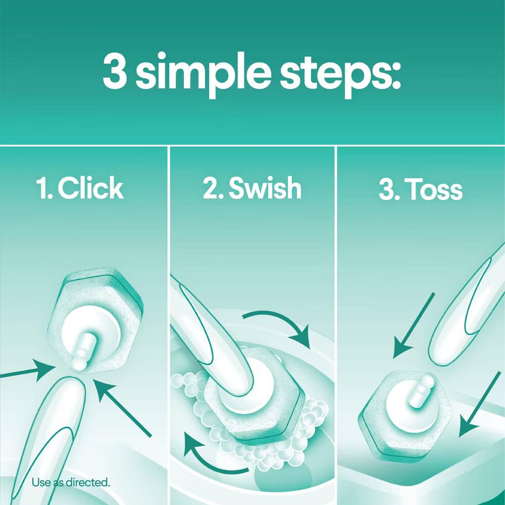 ToiletWand Disinfecting Refills Disposable Wand Heads - Rainforest Rush - 20ct - Image 3