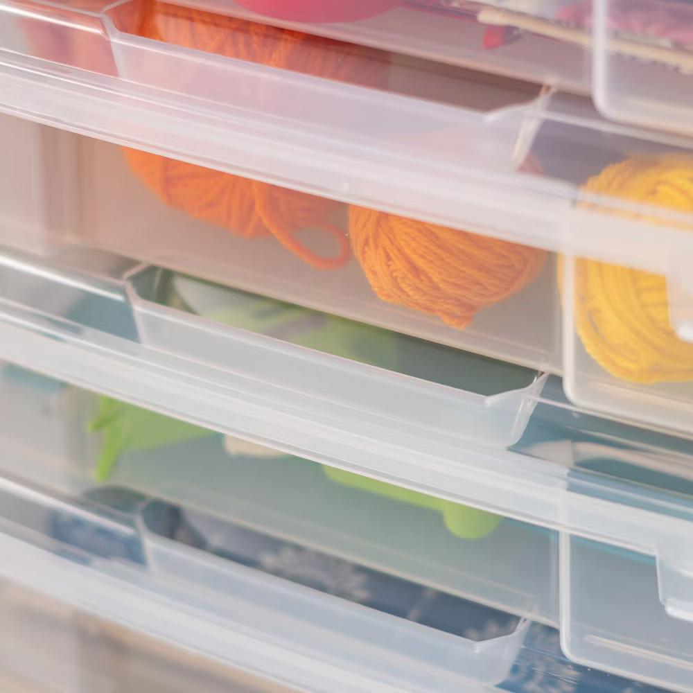 USA Paper Thick Portable Plastic Scrapbook Storage Snap Tight Cases - Image 11