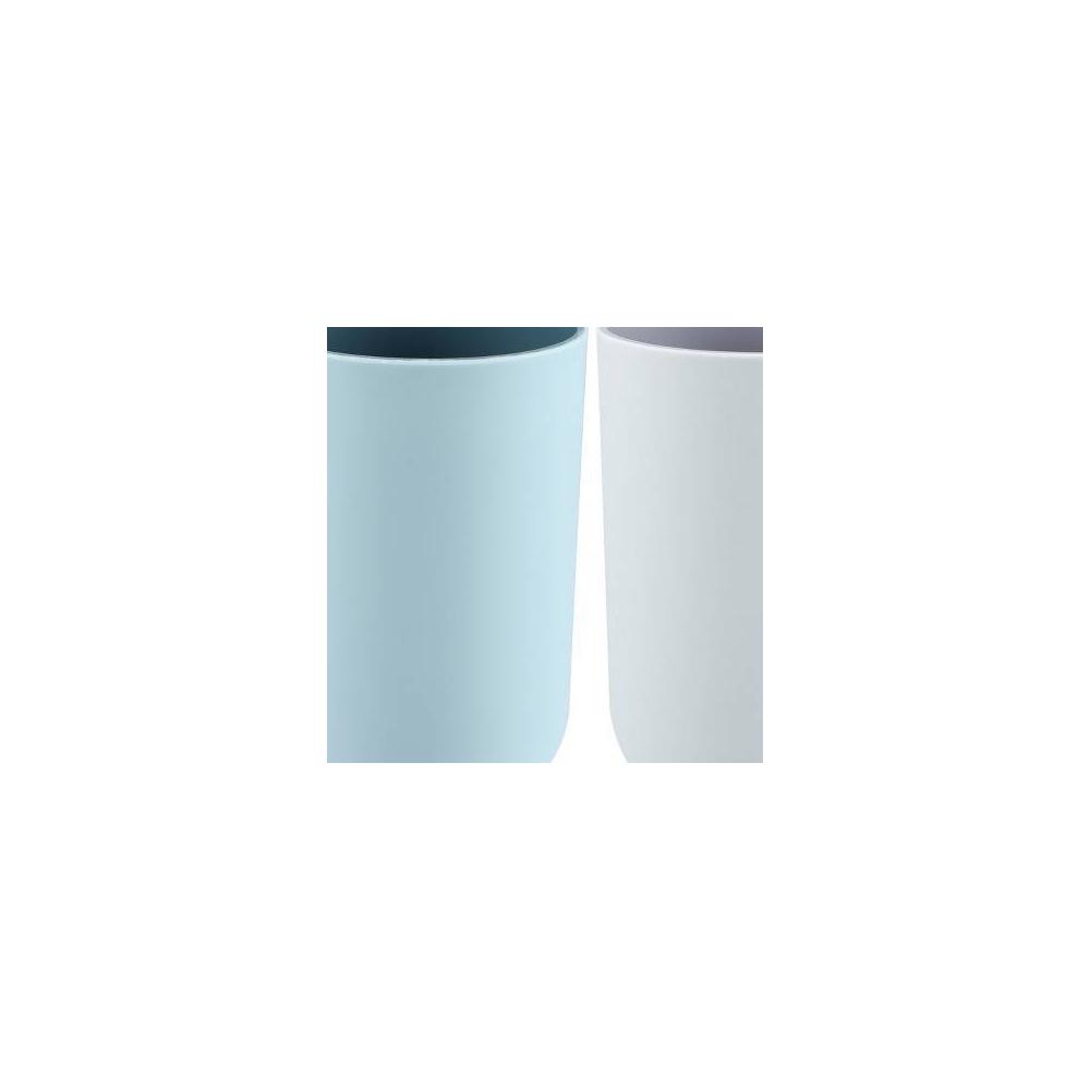 2Pcs Bathroom Tumblers Bathroom Toothbrush Cup Blue 4.33''x2.76'' 350ml - Image 22