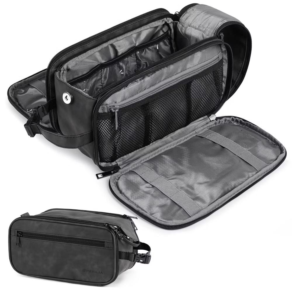 Toiletry Bag Women Men, Travel Toiletries Organizer Case, Essentials Shaving Dopp Kit, Cosmetic Make Up Accessories - Image 10