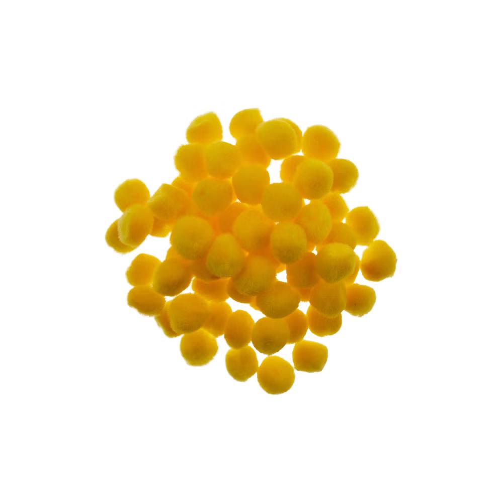 65ct 0.5in Mini Pom Poms for DIY Arts and Crafts, Tiny Acrylic Poms Craft Embellishments - Image 43