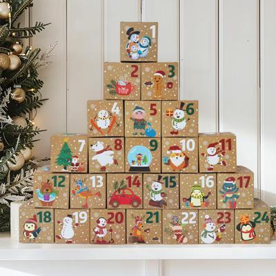 Christmas Advent Calendar Countdown Gift Boxes, Winter Buddies - Image 6