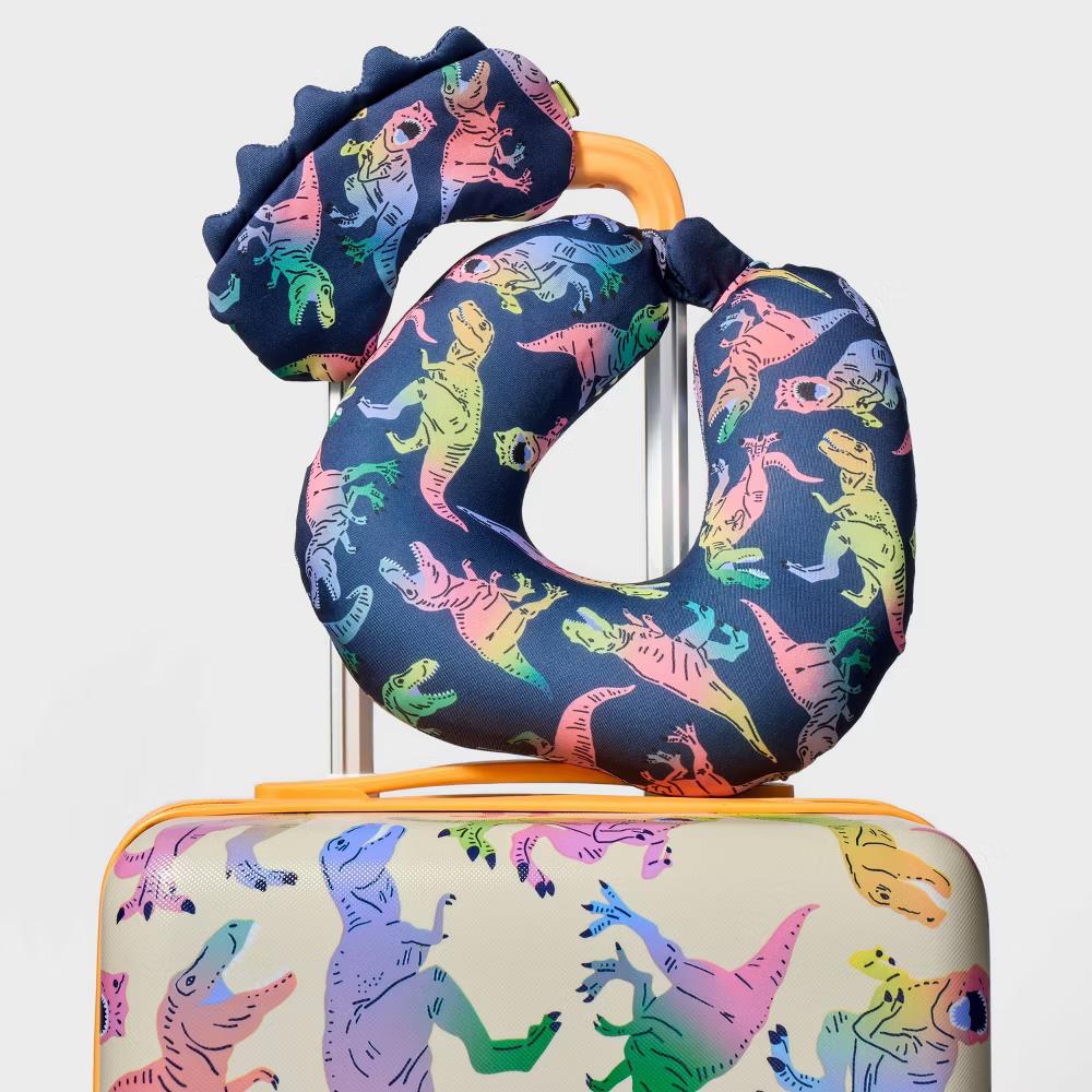Kids' Neck Pillow and Eye mask Set Dino - Image 4
