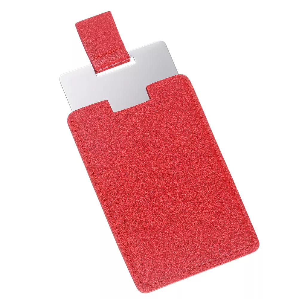 PU Leather Stainless Steel Travel Compact Mini Makeup Mirror - Image 19