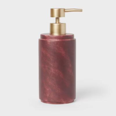 Luxe Faux Marble Soap Pump Wine